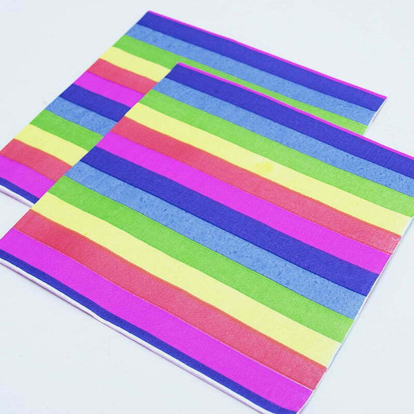 RAINBOW NAPKINS 33CM 16PCS